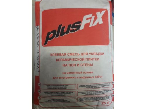 Клеевая смесь PLUSFIX (мешок 25кг), LITOKOL