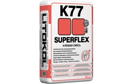 Клеевая смесь SUPERFLEX K77 (мешок 25 кг), LITOKOL