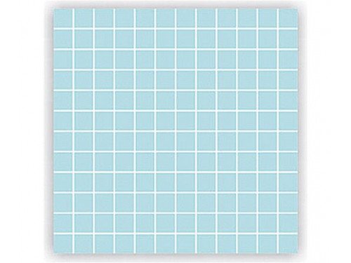 Фарфоровая мозаика (светло-голубой) 2.5х2.5см Sera Pool (Турция)