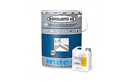Гидроизоляцонная смесь  OSMOLASTIC AB, комплект 20 кг (мешок 15кг + канистра 5кг), INDEX